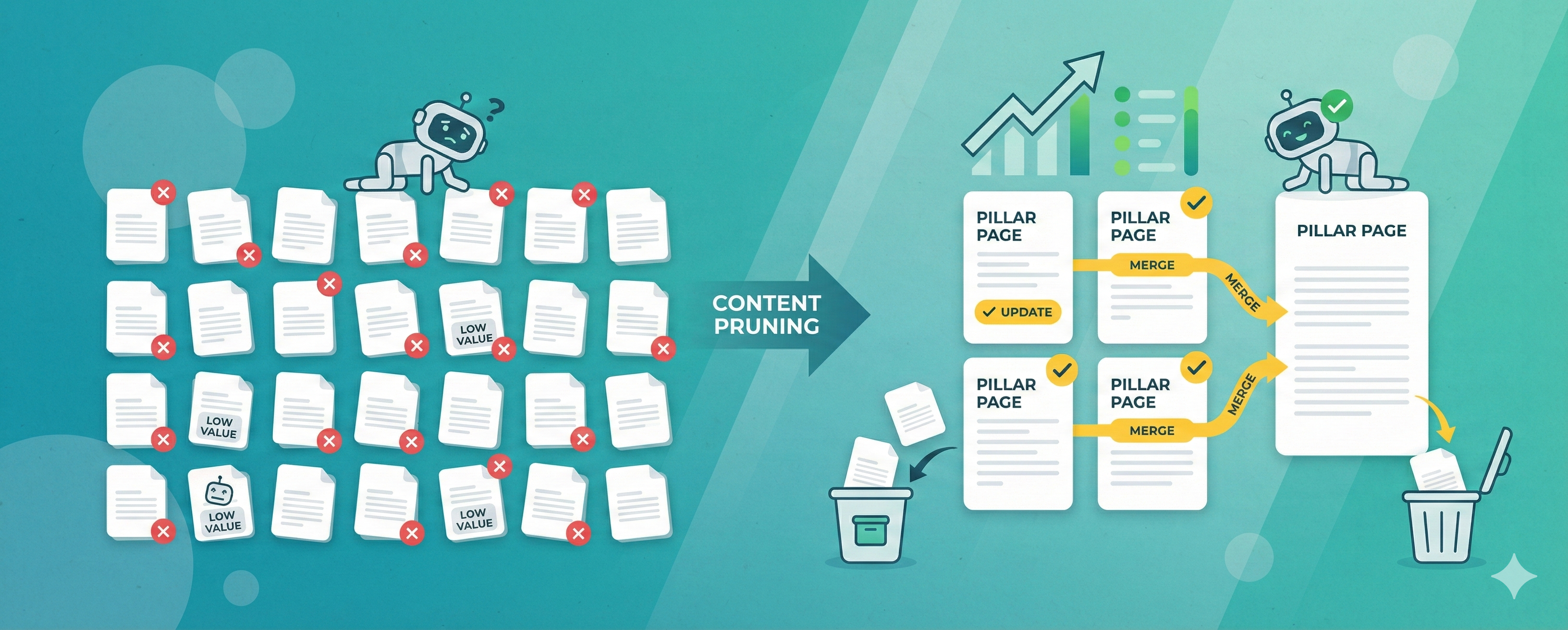 content pruning